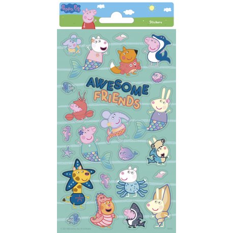 Pegatinas 102 x 200 mm Brillantes Peppa Pig