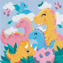 20 Servilletas Funny Dinosaurs 33 cm