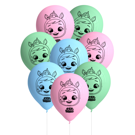 8 Globos Bebés Llorones