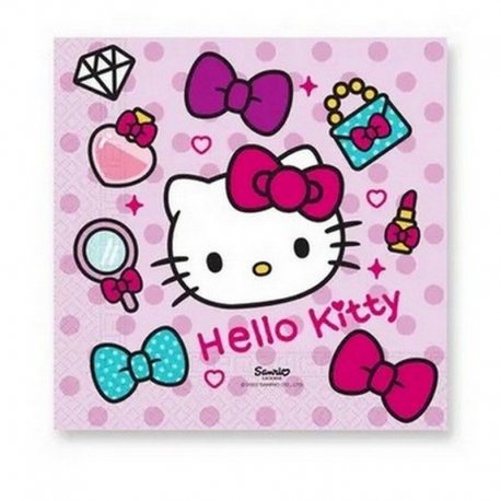 20 SERVILLETAS 33 CM HELLO KITTY