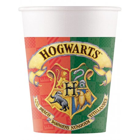 8 VASOS DE PAPEL HARRY POTTER