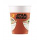 8 VASOS DE PAPEL MANDALORIAN STAR WARS