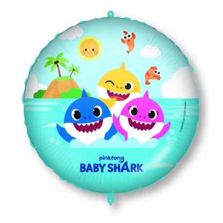 GLOBO FOIL 46 CM BABY SHARK