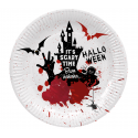 8 Platos Bloody Halloween 23 cm