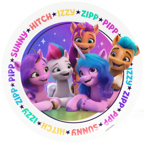 8 Platos 18 Cm My Little Pony