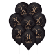 8 Globos Latex Elegant Negro 30 Años