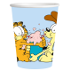 8 Vasos Garfield 250 ml