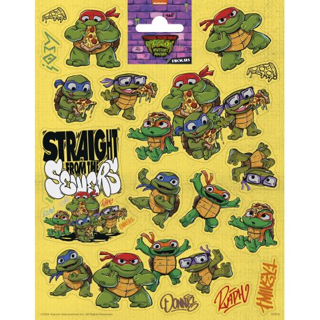 Pegatinas Grandes Tortugas Ninjas Mutantes 156 x 200 mm