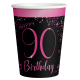 8 Vasos Elegant Pink 90