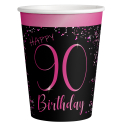 8 Vasos Elegant Pink 90