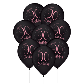 8 Globos Latex Elegant Pink 90