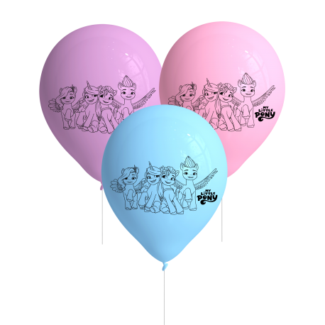 8 Globos Latex My Little Pony