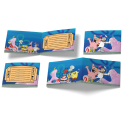 6 Invitaciones Bob Esponja 240 x 80 mm