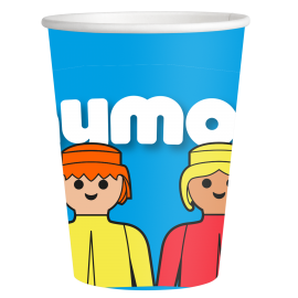 8 Vasos 200 ml Playmobil