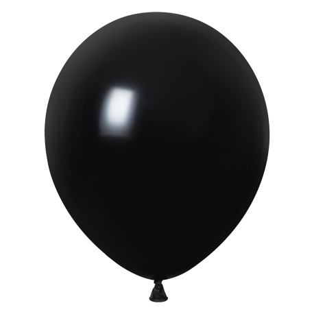 10 Globos Negro Fashion 30 cm