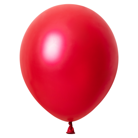 10 Globos Rojo Cereza Metallic 30 cm