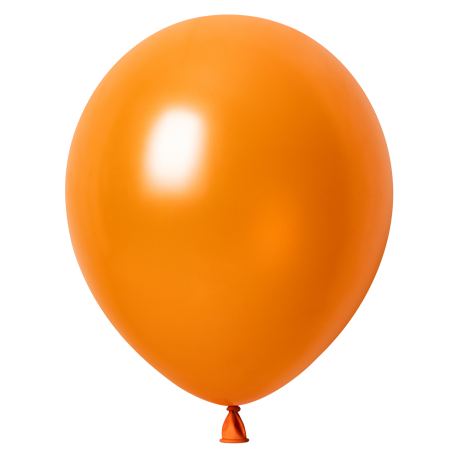 10 Globos Naranja Metallic 30 cm