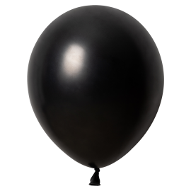 10 Globos Negro Metallic 30 cm