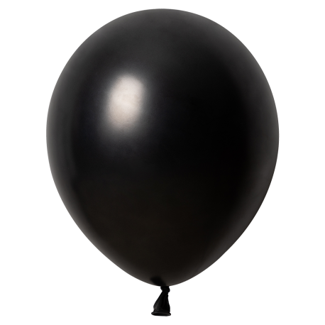 10 Globos Negro Metallic 30 cm