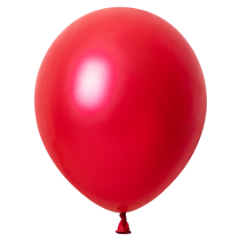 50 Globos Rojo Cereza Metallic 30 cm