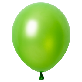 50 Globos Verde Brillante Metallic 30 cm