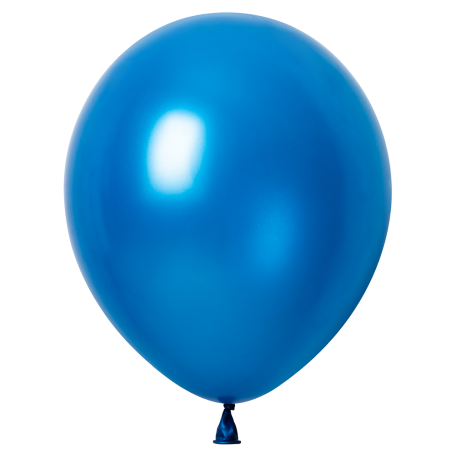 50 Globos Azul Real Metallic 30 cm