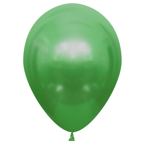 10 Globos Verde Glossy 30 cm