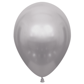 10 Globos Plata Glossy 30 cm