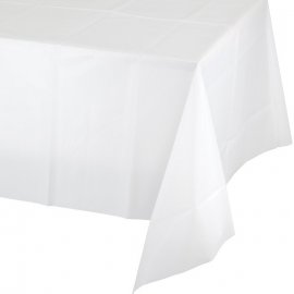 Mantel de Plástico 274 X 137 cm Blanco