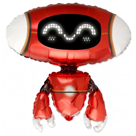 Globo Robot Rojo 68 X 60 Cm