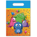 6 BOLSAS 23 x 16 FUN MONSTERS