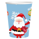 8 VASOS NAVIDAD SANTA 200 ML