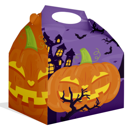 CAJA HALLOWEEN CALABAZAS 20 x 16 x 11 cm