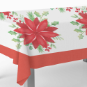 MANTEL NAVIDAD PONSETIAS 120 X 180 CM