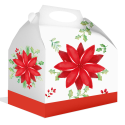 CAJA NAVIDAD PONSETIAS 20 x 16 x 11 cm