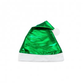 Gorro Navidad Metalizado Verde