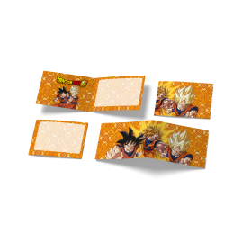 6 Invitaciones Dragon Ball 24 x 8 cm