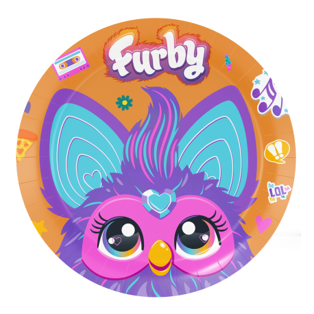 8 Platos Furby 18 cm