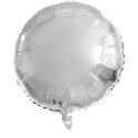 Globo Foil Redondo 45 cm Plateado