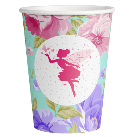 8 Vasos Floral Fairy